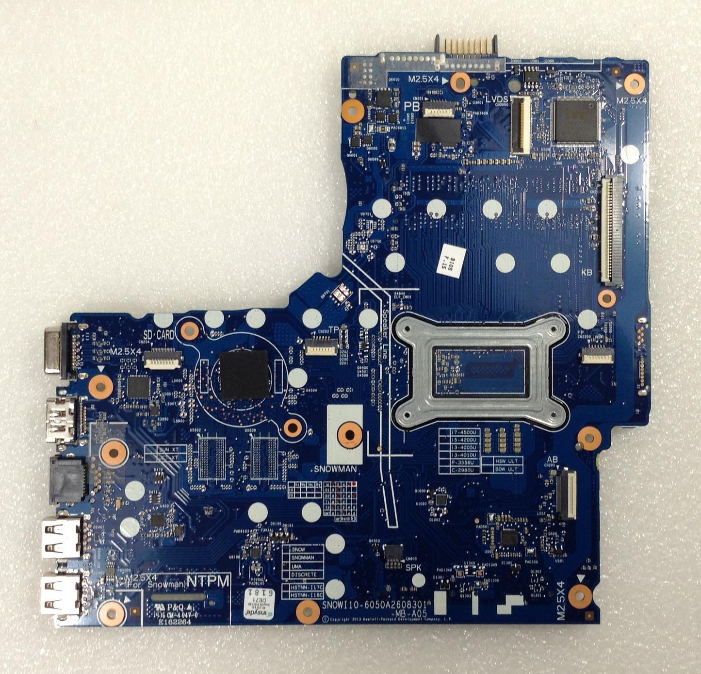 HP 350 G1 355 G2 Notebook PC 758029-601796389 i5-4200U With UMA Motherboard Genuine