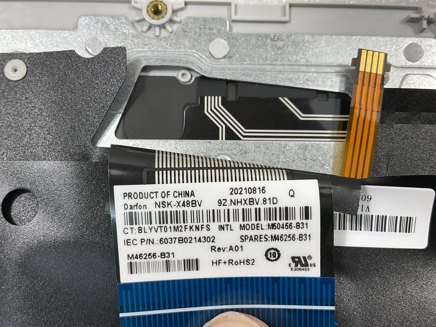 for HP 17-CN 17-CP Laptop M53080-B31 M50456-B31 US English Keyboard Palmrest NEW