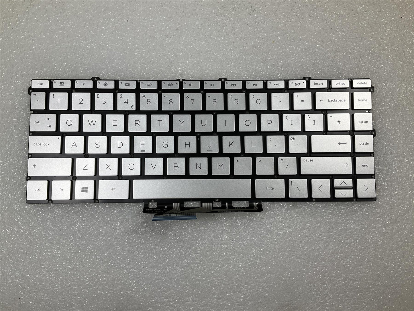 For HP Spectre x360 13-AW L77417-031 L72387-031 Keyboard KB BL English UK Silver