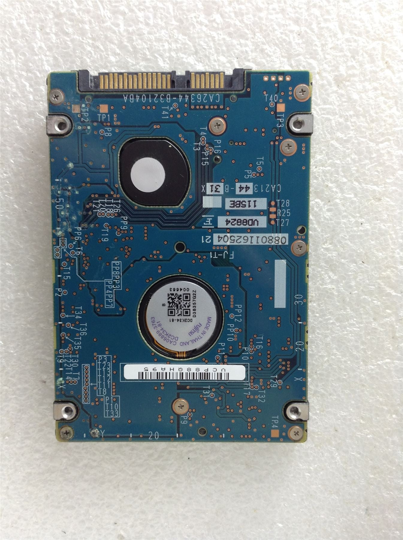 Hard Disk Drive HDD spares parts FAULTY FUJITSU 160GB MHY2160BH CA06889-B42700AP