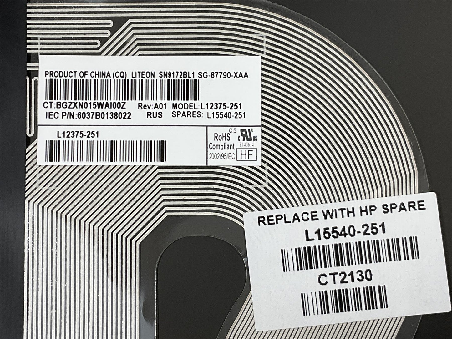 for HP ZBook 14u G5 G6 L15540-251 Russian Russ Backlight Keyboard Genuine NEW