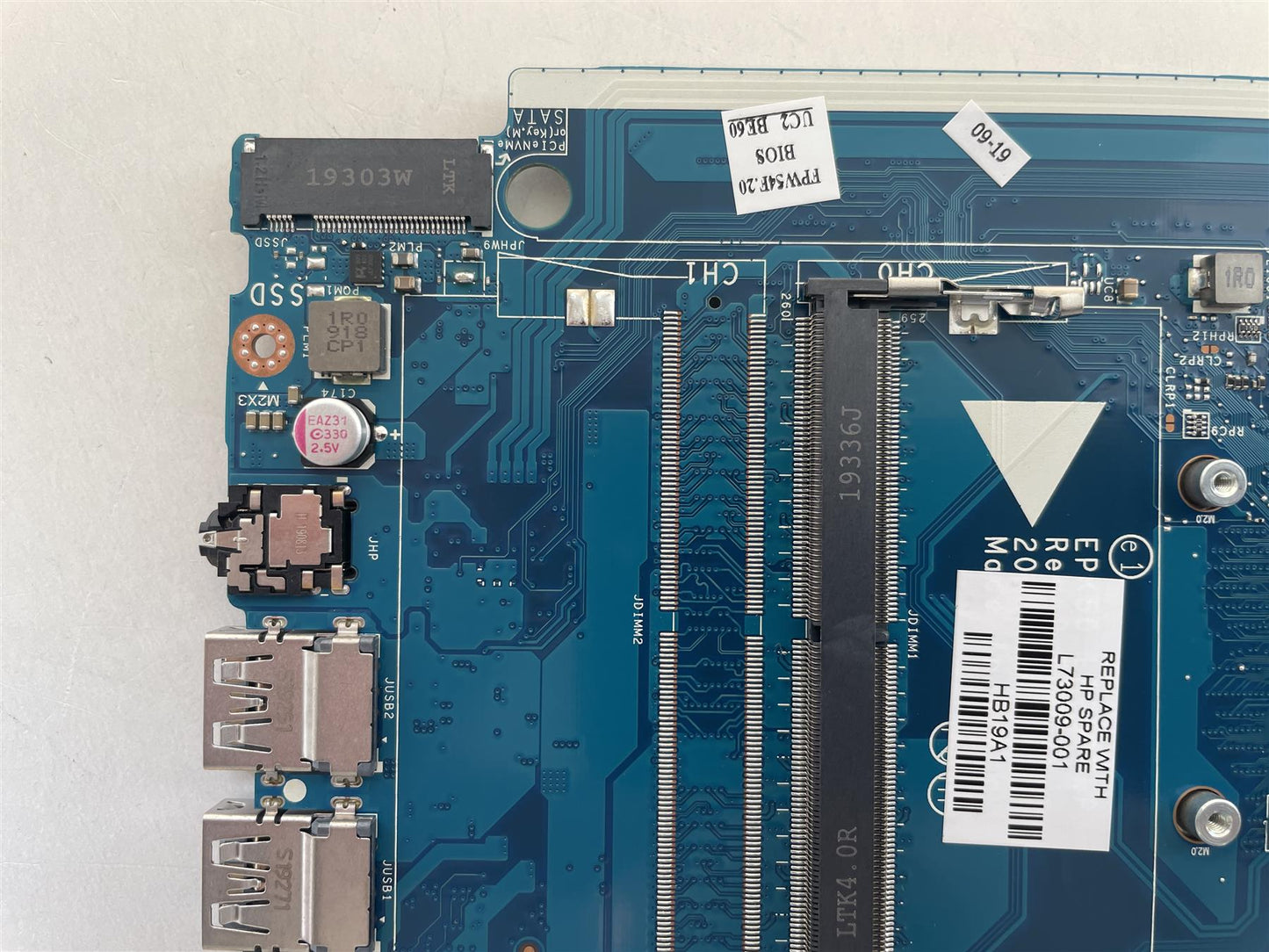 For HP L73009-001 Motherboard UMA CEL 3867U