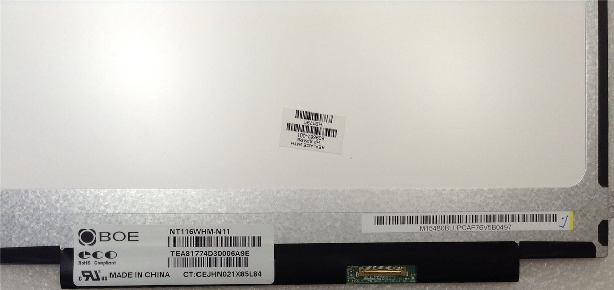 HP ProBook 11 3805U 11.6 8GB/500 PC 809867-001 Display Panel G1 11.6 Inch 1366x768 Resolution 809867-001 Display Panel NEW