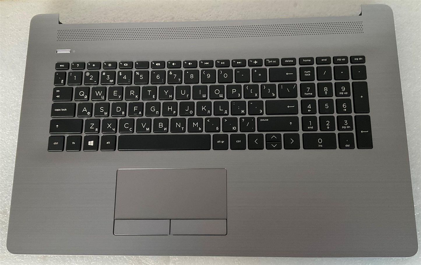 for HP 470 G7 L83728-251 Russ Russian Keyboard Palmrest Top Cover Original NEW