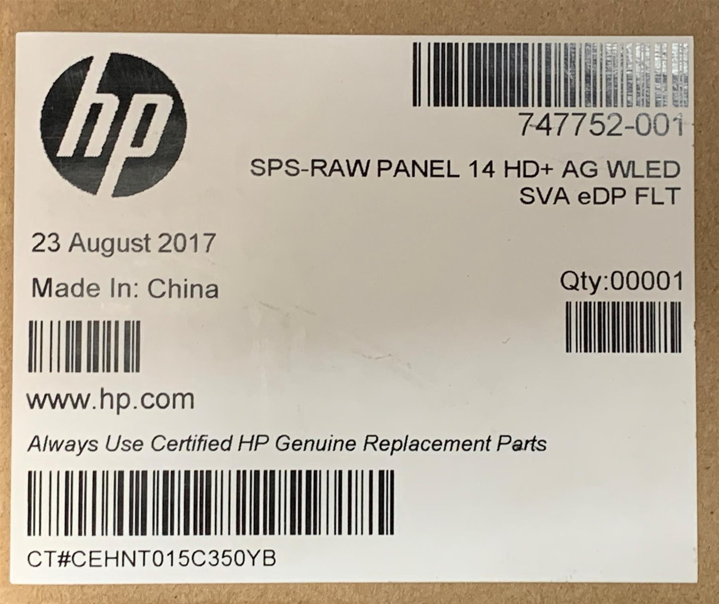 30pin HD+ HP ProBook 640 645 G1 747752-001 N140FGE-E32 14 inch HD+ Display Screen NEW