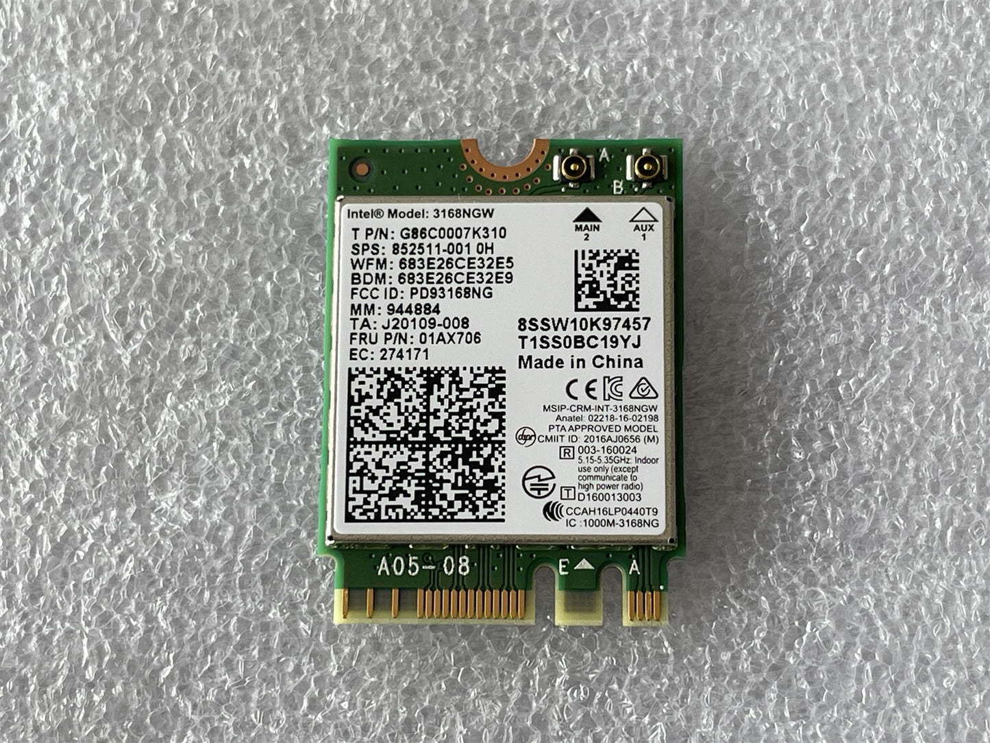 For HP 852510-001 852511-001 Intel 3168NGW Wifi Wi-Fi Wireless Card M.2 NEW