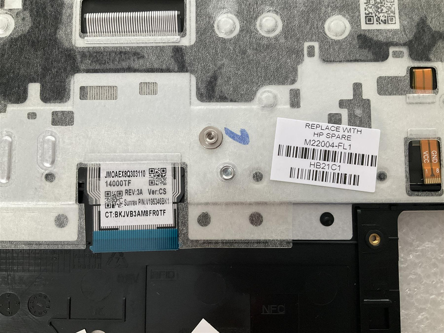 For HP ProBook 650 G8 M22004-FL1 Czech Slovakia Keyboard Palmrest Top Cover NEW