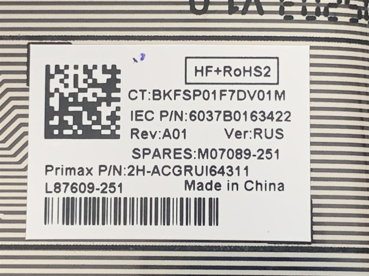 HP ZBook Firefly 14 G7 M14634-251 Russia Palmrest Keyboard Russian Rus NEW -