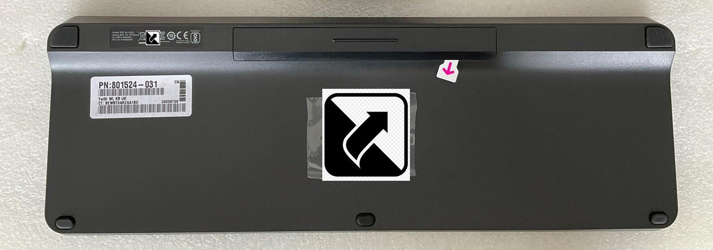 HP Yellowstone Vesuvius N9K63AV#ABU 801524-031 SK-2063 SM-2063 USB Wireless UK English Keyboard