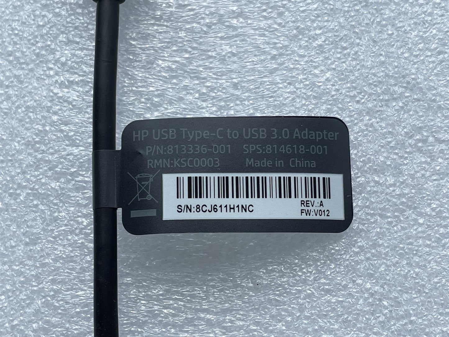 For HP 813335-001 814618-001 USB Type-C to USB 3.0 Adapter KSX0003 Genuine NEW