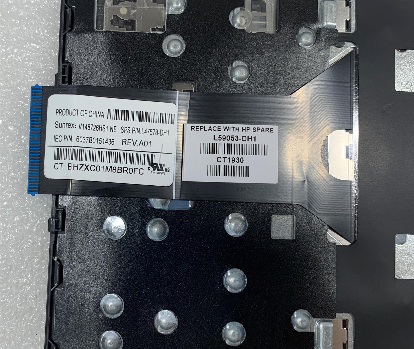 HP ProBook x360 11 G4 Education Edition - L59053 without second webcam, L58584 with a second webcam - HP ProBook x360 11 G3 G4 L59053-DH1 The Netherlands Palmrest Generic Keyboard