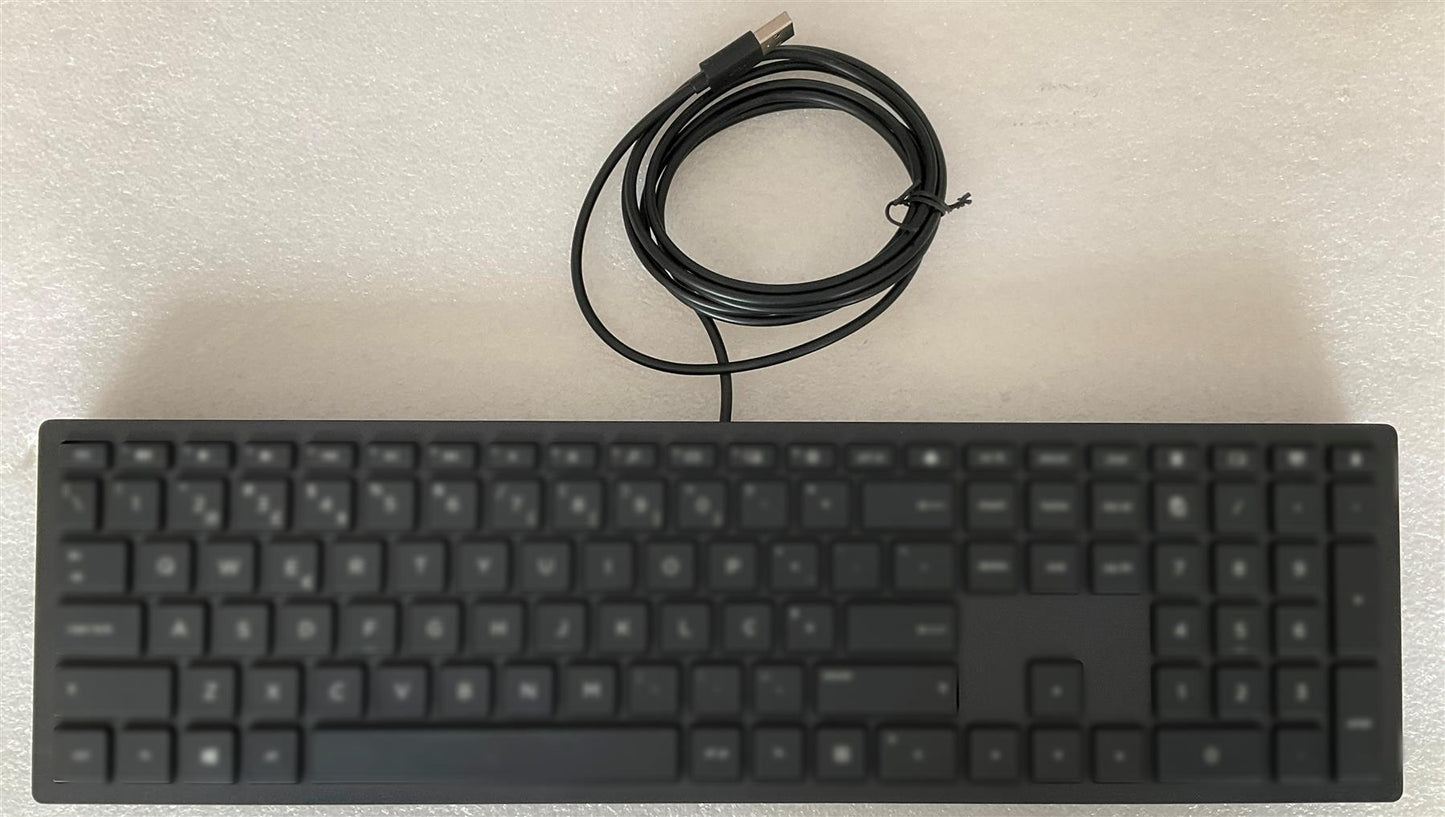HP Lifestyle TPC-P001K 928923-031 USB Wired UK English Keyboard With Stickers