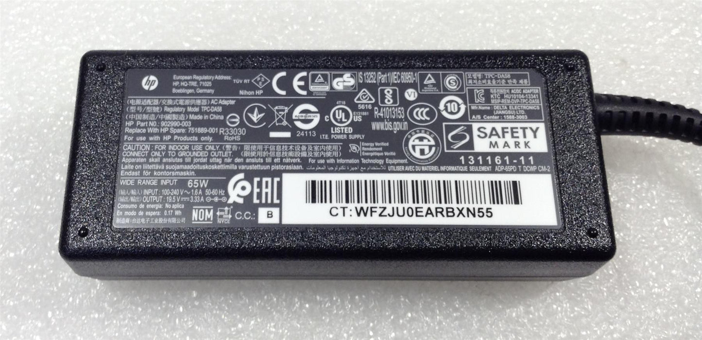 HP 65W AC Adapter 932447-850 L40094-001 751889-001 - 917848-001 nPFC Smart Generic Genuine Original NEW