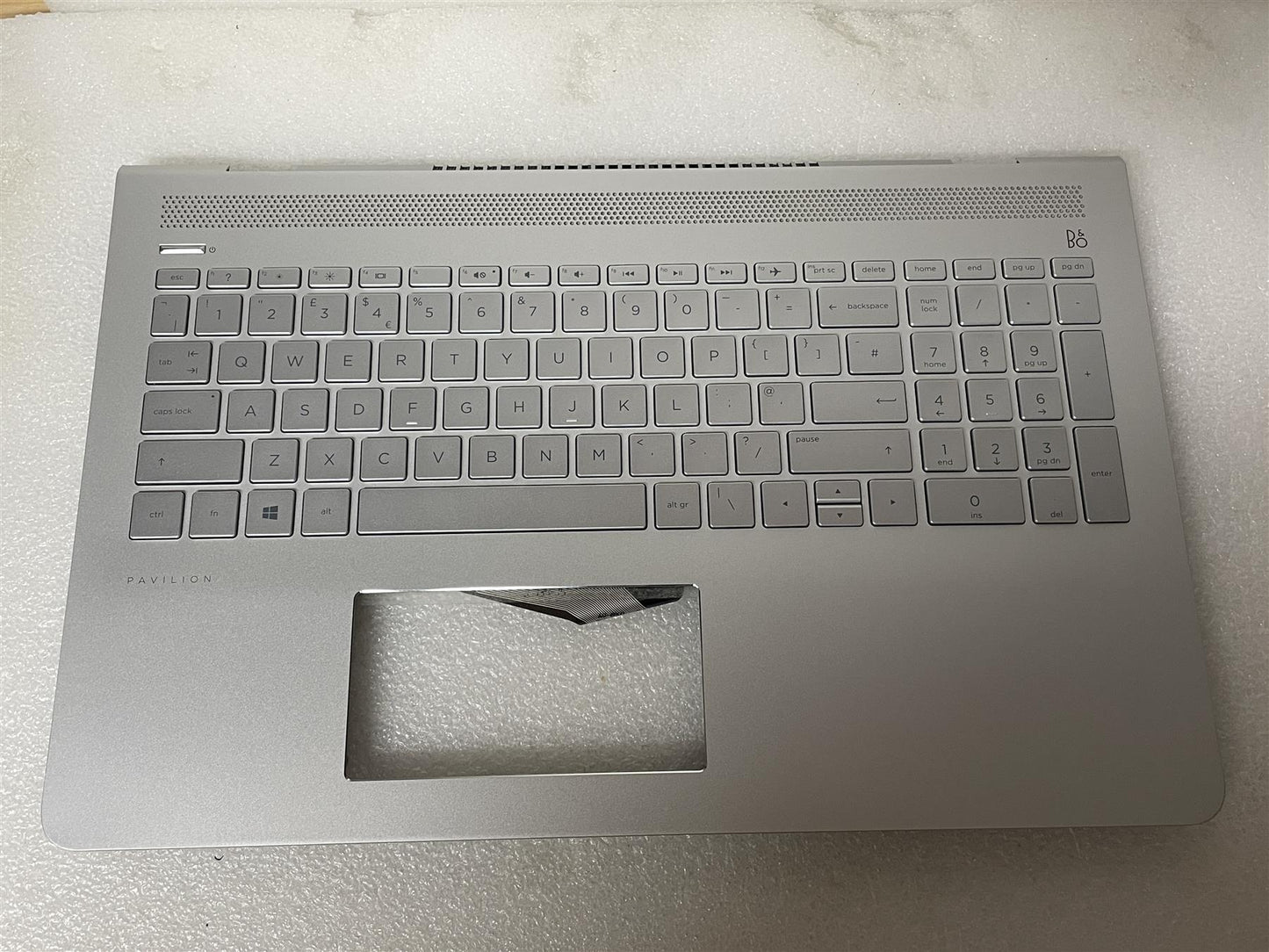 For HP Pavilion 15-CC 15-CD 928437-031 English UK Keyboard Palmrest Top Cover