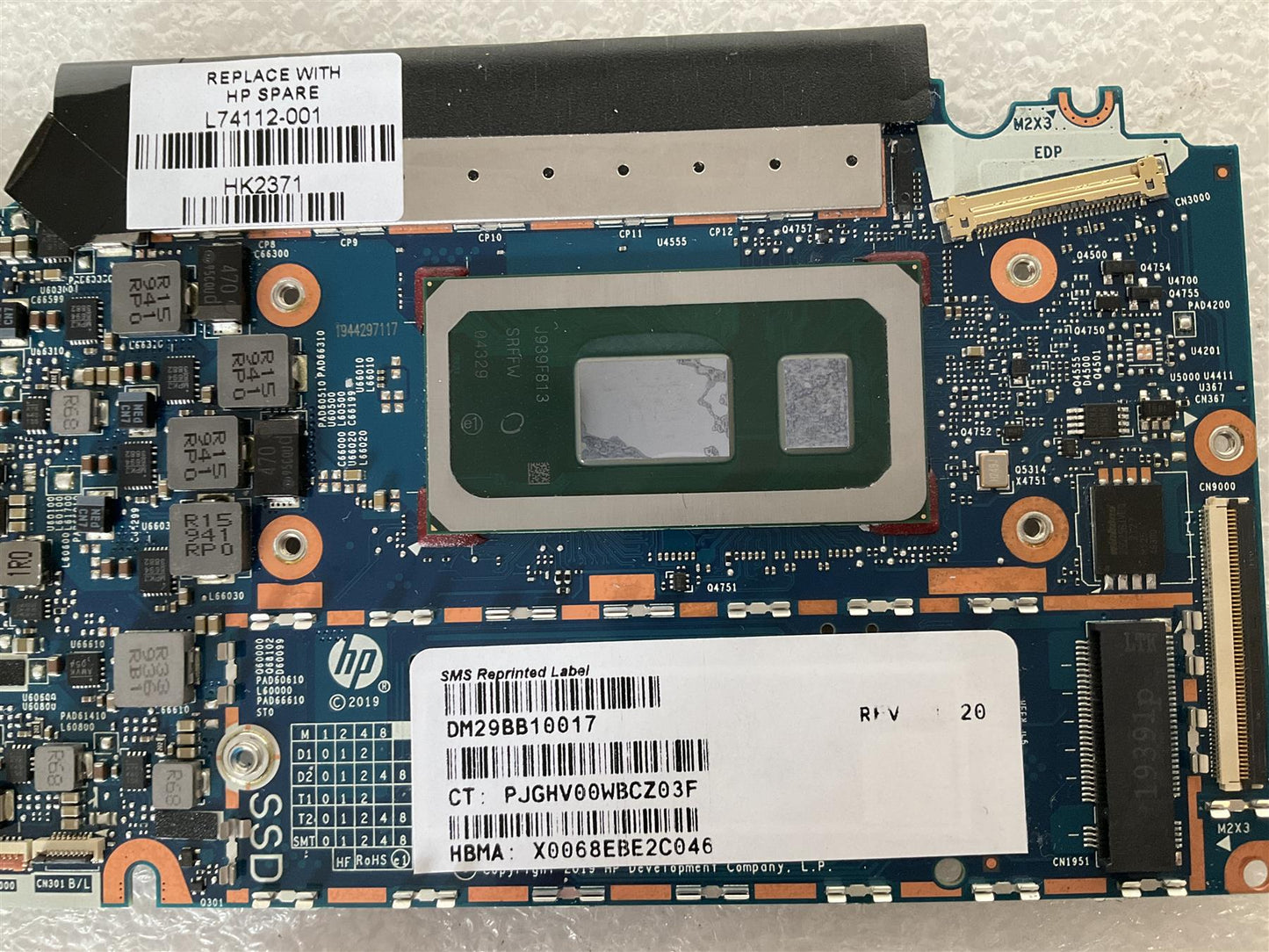 for HP Elite Dragonfly L74112-001 Intel Core Motherboard NEW - We are sending M42283