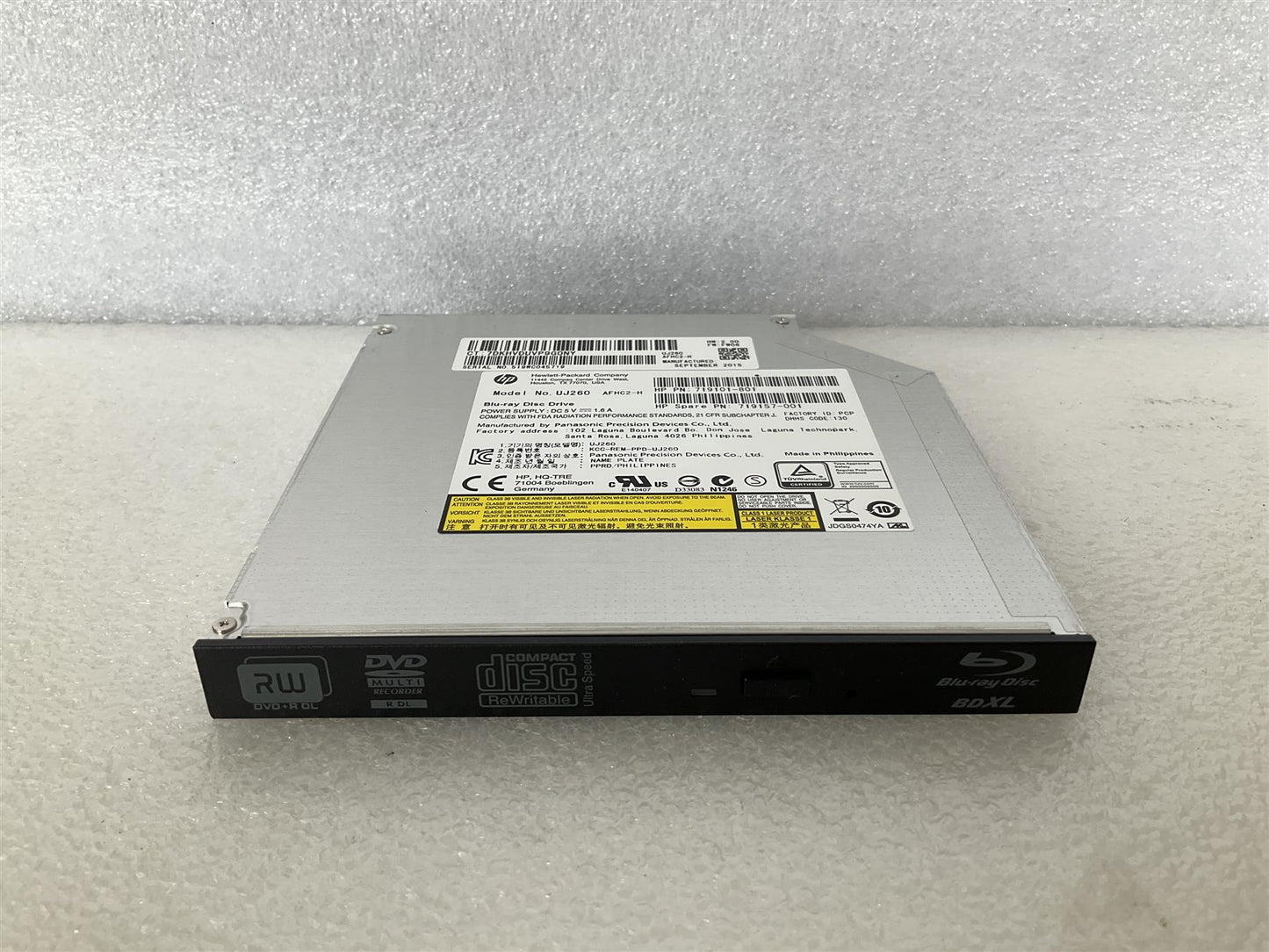 For HP 719101-801 719157-001 DVD Blu-Ray Disc Drive UJ260 SATA Blu Ray NEW