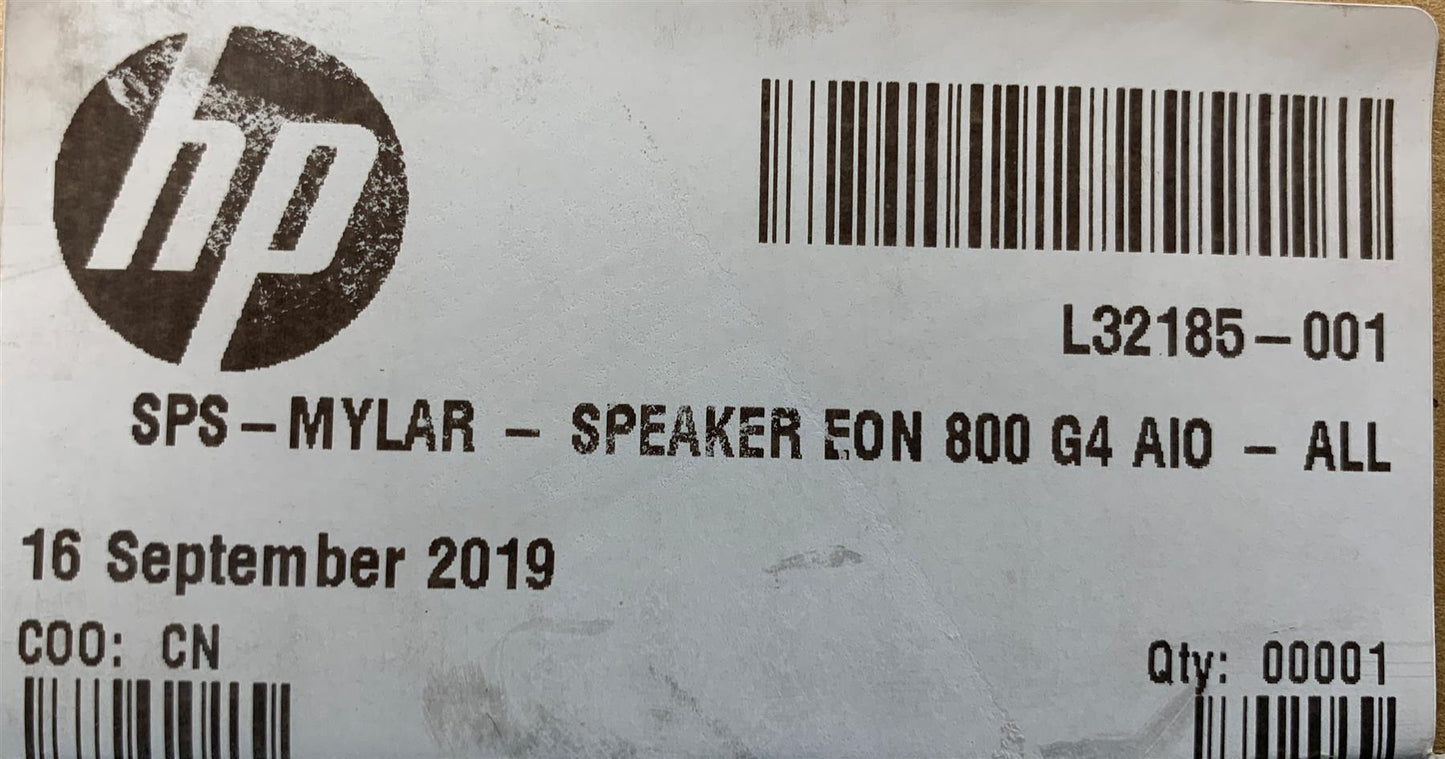 HP EliteOne 800 G3 G4 All in One L32185-001 L09966-001 Speakers Sticky Genuine