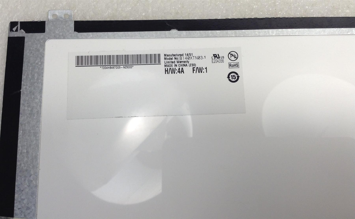 14.0 Inch Screen B140XTN03 H/W: 4A F/W: 1 LCD 14 Raw Panel