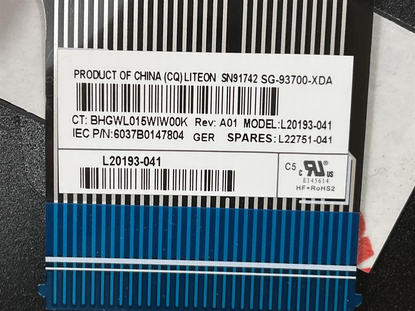 HP 17-BY 17-CA L25445-041 L22751-041 Germany German GR Keyboard Palmrest NEW