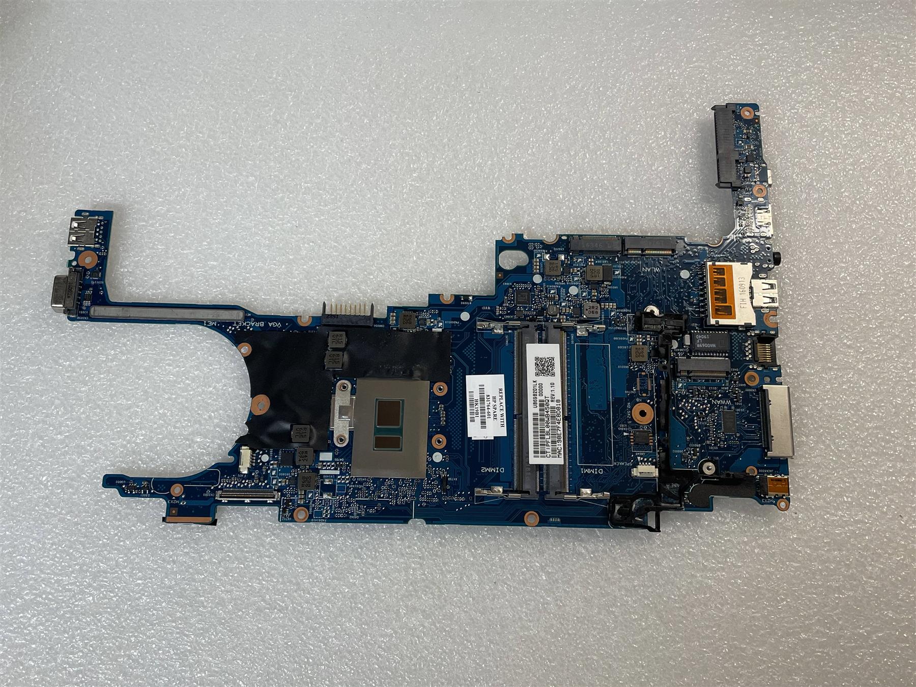 GENUINE HP ELITEBOOK 820 G3 INTEL MOTHERBOARD i5-6300U 2.4GHZ 831763-601 TESTED GENUINE HP ELITEBOOK 820 G3 INTEL MOTHERBOARD i5-6300U 2.4GHZ 831763-601 TESTED