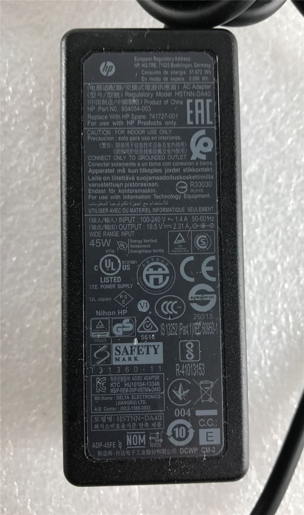 HP Stream 14 14-ax000na Power Adapter Adaptor Charger Genuine Original NEW