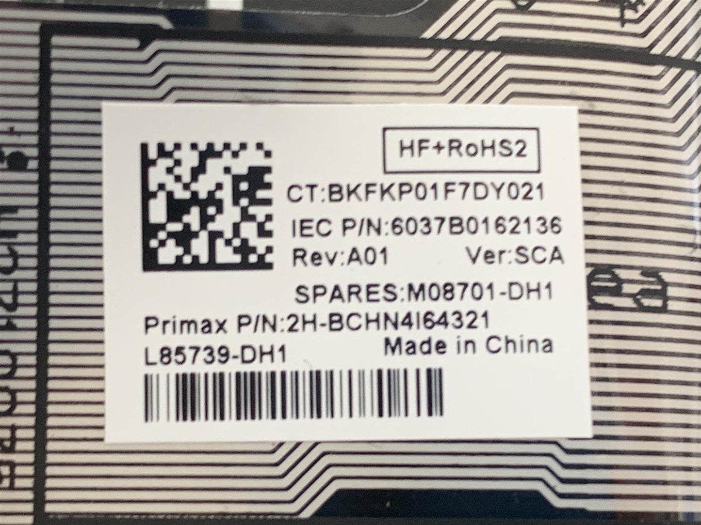 HP EliteBook x360 830 G7 M03902-DH1 Danish Finnish Norwegian Keyboard Palmrest