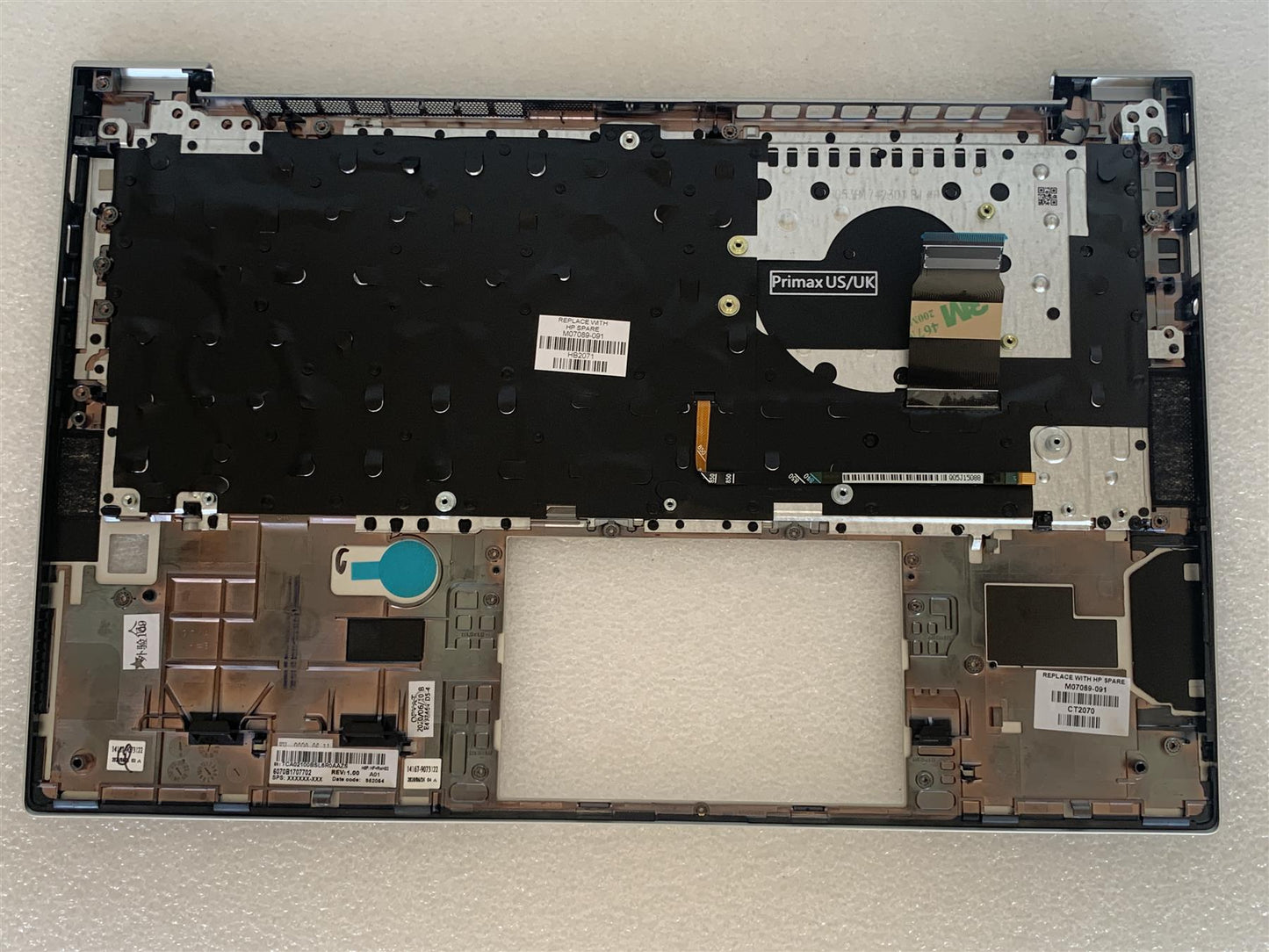 HP EliteBook 840 G7 M07089-091 Norwegian Keyboard Norway Norse Palmrest NEW