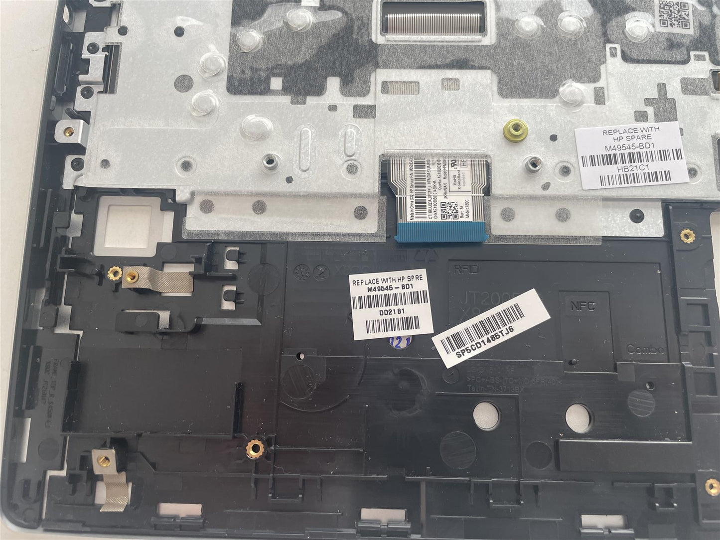 For HP Probook 650 G8 M49545-BD1 Palmrest Top Cover Keyboard Ukrainian UKRA NEW