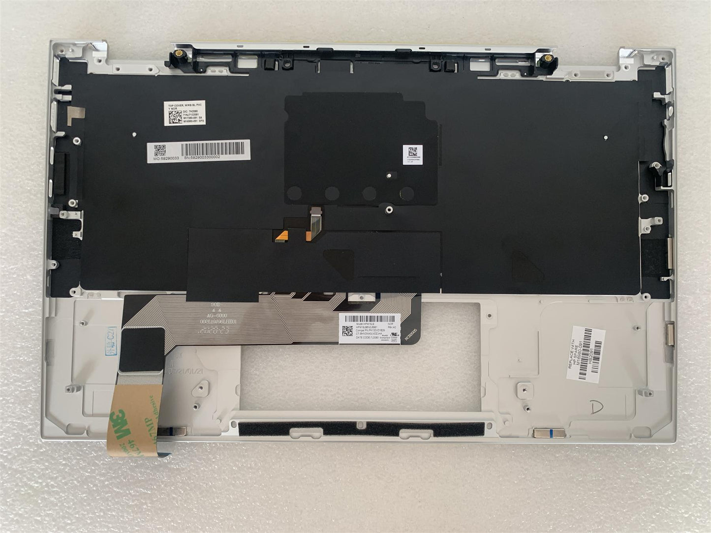 HP EliteBook x360 1030 G7 M16980-091 Norwegian Keyboard Norway Norse Palmrest