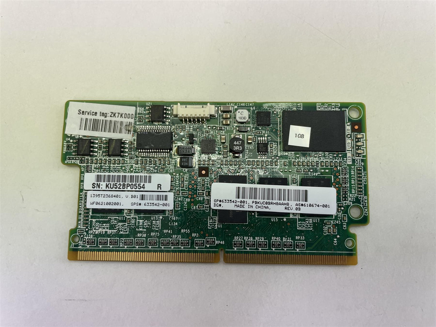 HP 633542-001 DDR3 MINI DIMM MOD SPS-BD DDR3 MINI DIMM MOD 1Gx72