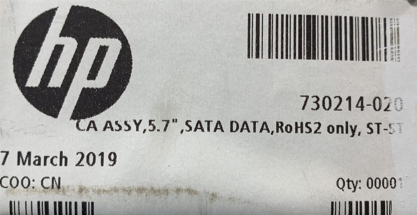 HP ProDesk 400 G4 Small Form Factor 730214-020 DATA Cable ODD SATA ASSY 5.7 NEW