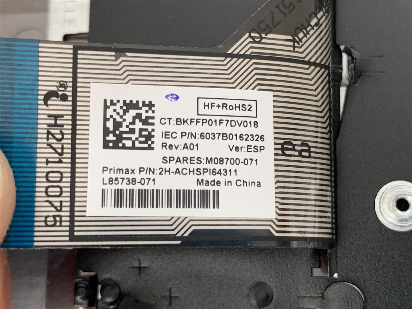 HP EliteBook 835 G7 M21676-071 Spain Spanish Español Keyboard Palmrest NEW