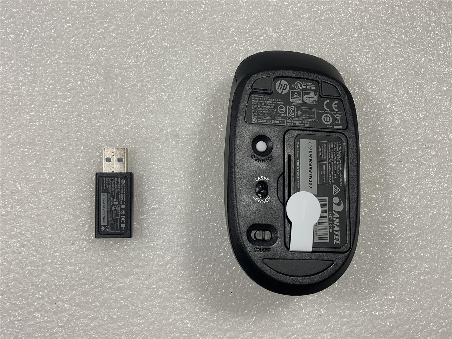 HP Bluetooth Travel Mouse 672653-001 674317-001 Black Wireless MORFFYUL NEW