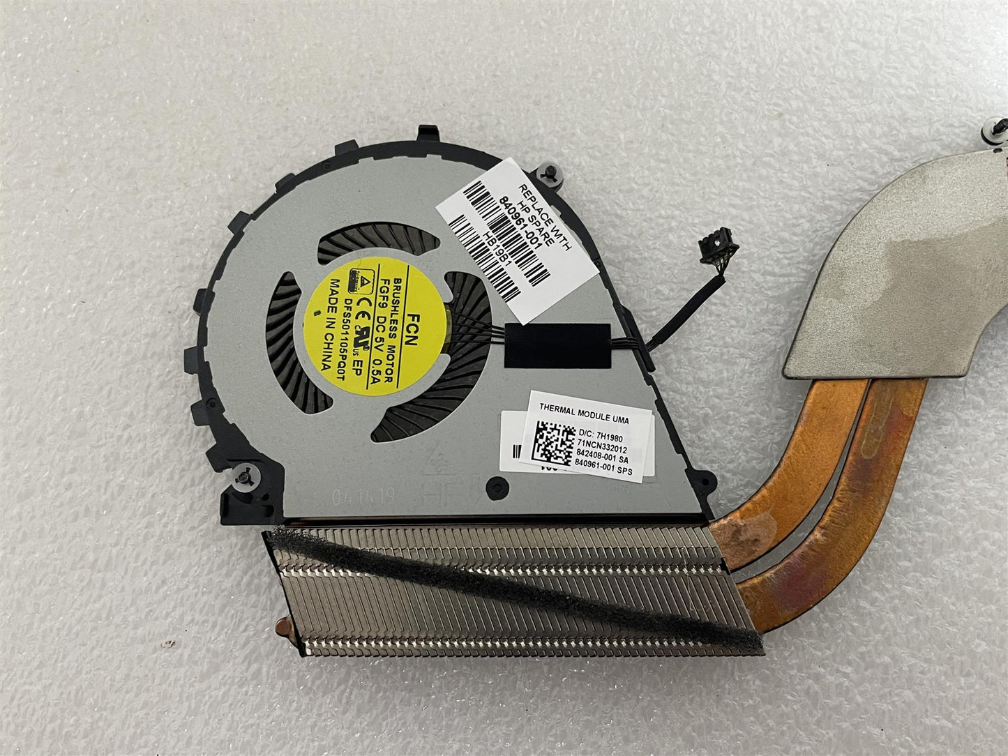 For HP ZBook Studio G3 840961-001 CPU Processor Heatsink Fan Cooler Cooling NEW