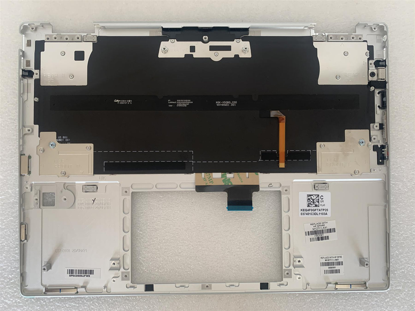 HP Elite c1030 Chromebook M12711-A41 Belgian Keyboard Layout Belgium Palmrest