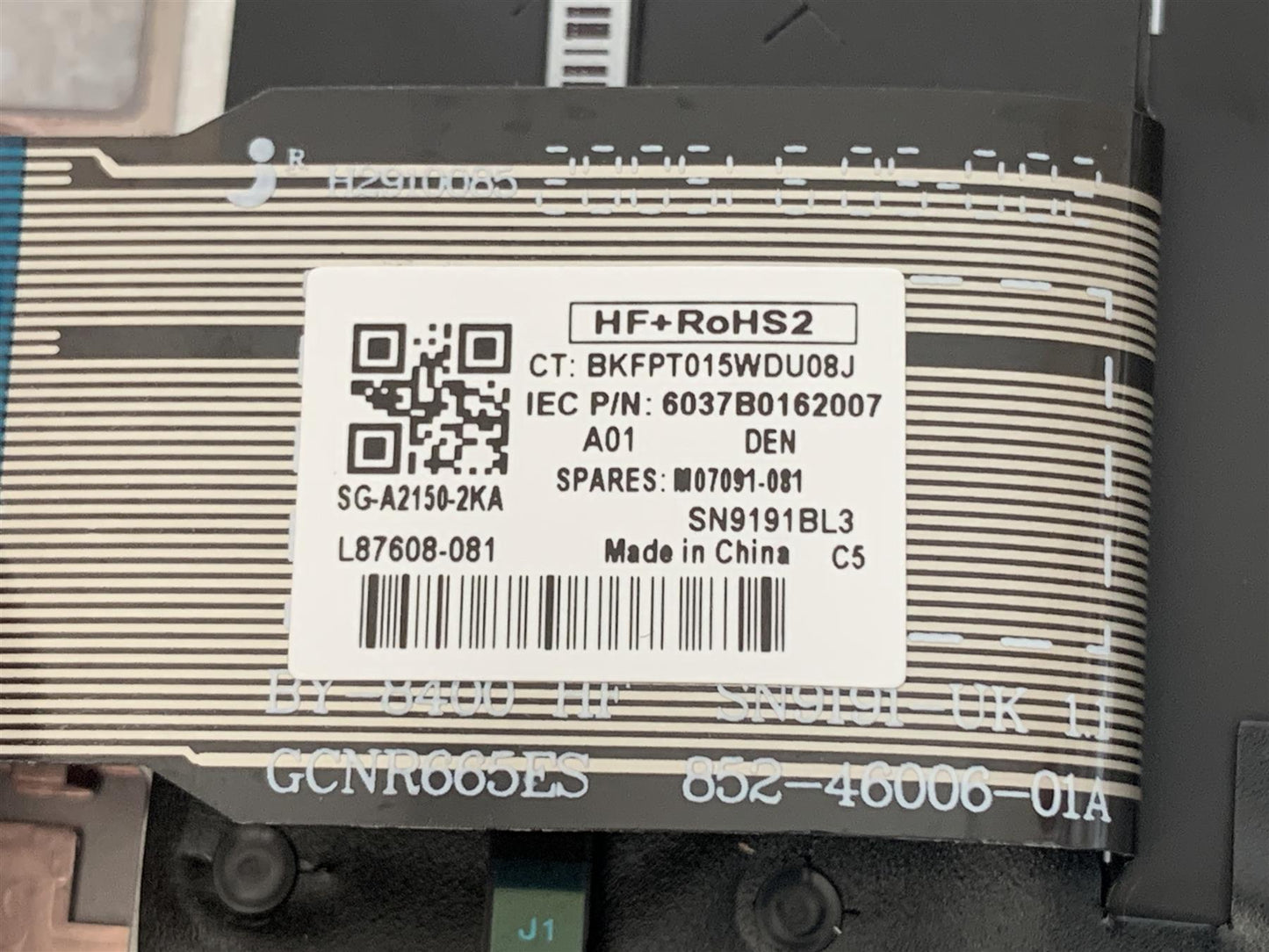 HP ZBook Firefly 14 G7 M14636-081 Danish Danca Keyboard Denmark Palmrest DSC NEW