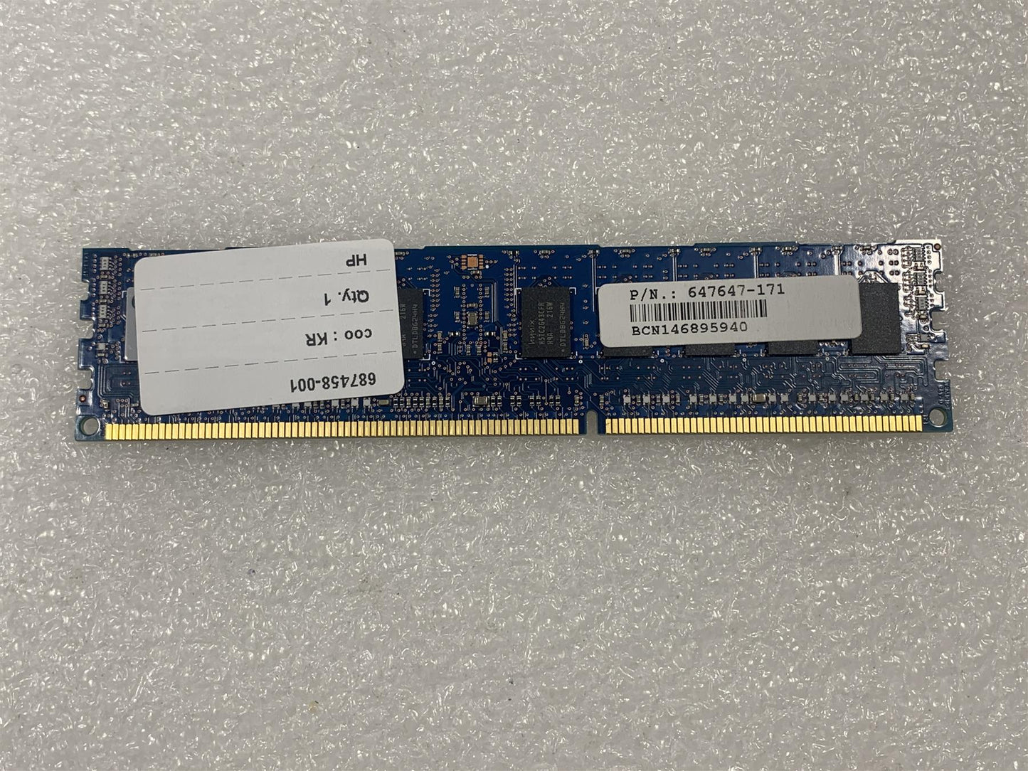 HP 687458-001 Hynix HMT351R7CFR4A-H9 4GB 1Rx4 PC3L 10600R 1333MHz Ram Memory