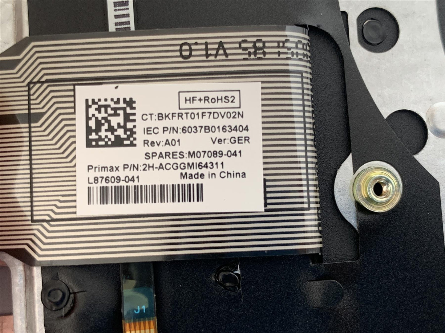 HP ZBook Firefly 14 G7 M07130-041 Germany German Keyboard GR Palmrest NEW