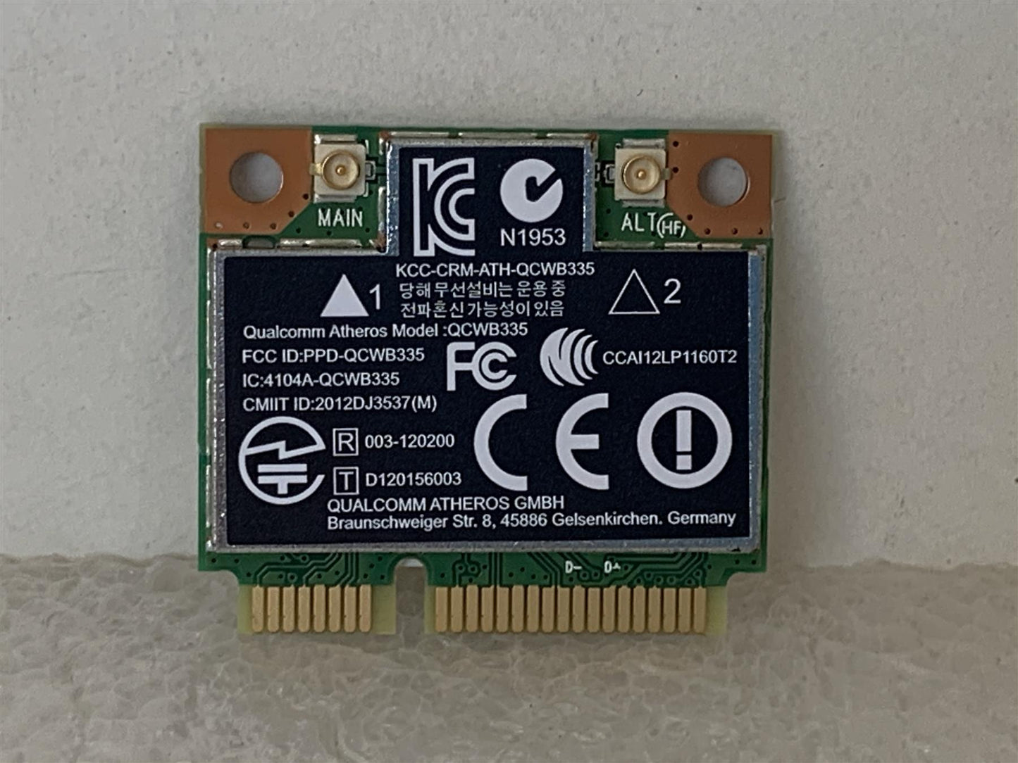 HP 733268-001 733475-001 Qualcomm Atheros QCWB335 Wireless Wifi Wi-Fi WLAN Card