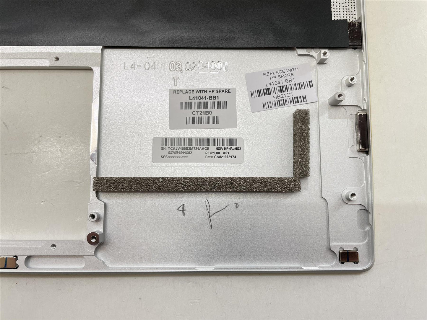 For HP EliteBook x360 1040 G5 L41041-BB1 Palmrest Top Cover Keyboard Hebrew NEW
