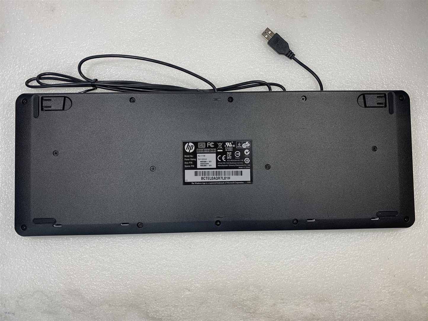 HP 685365-101 690499-101 USB Wired Keyboard KU-1156 Switzerland With USB Cable