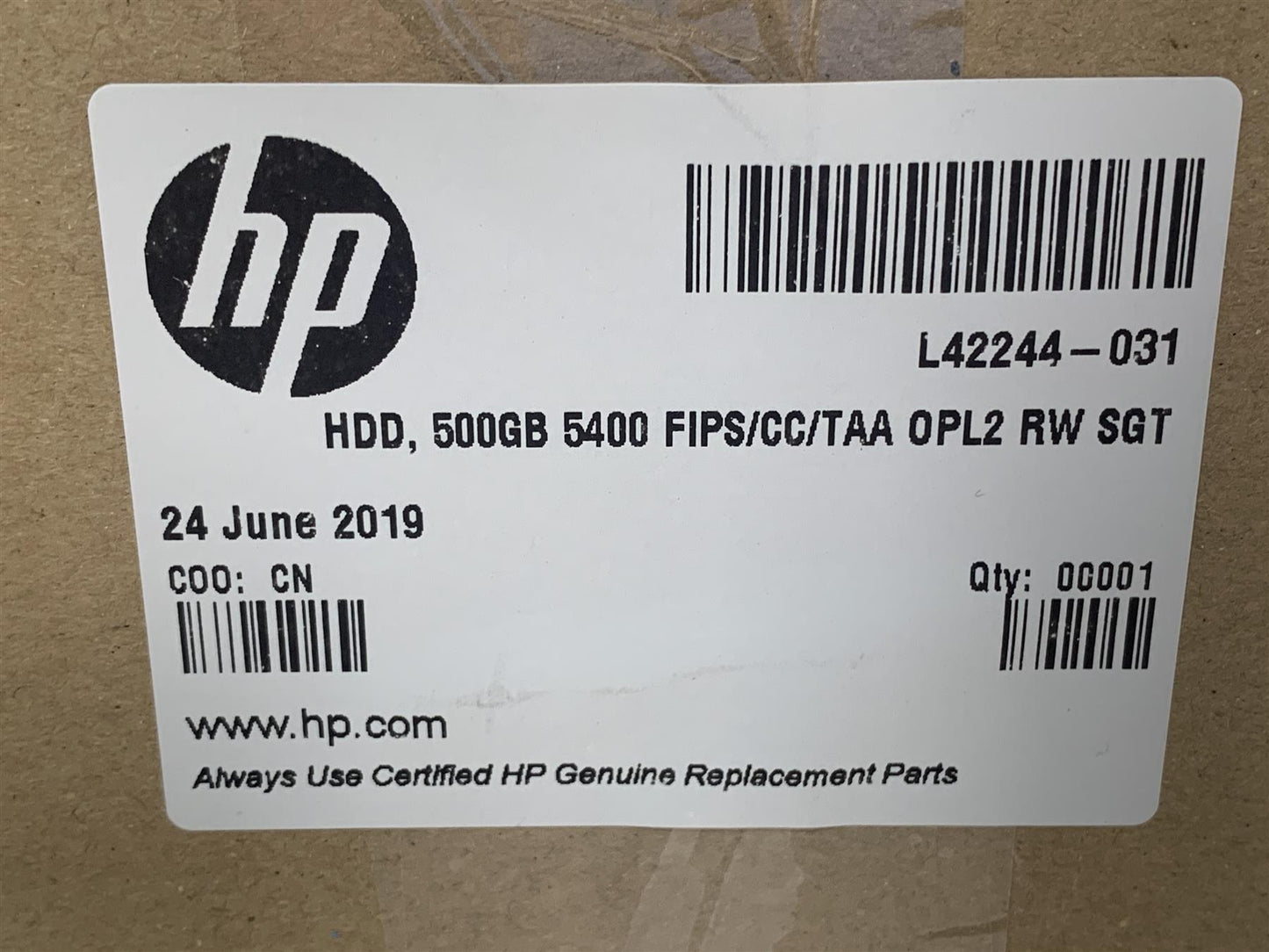 HP Color Laserjet Printer L42244-031 Seagate ST500LM033 500GB Hard Disk Drive