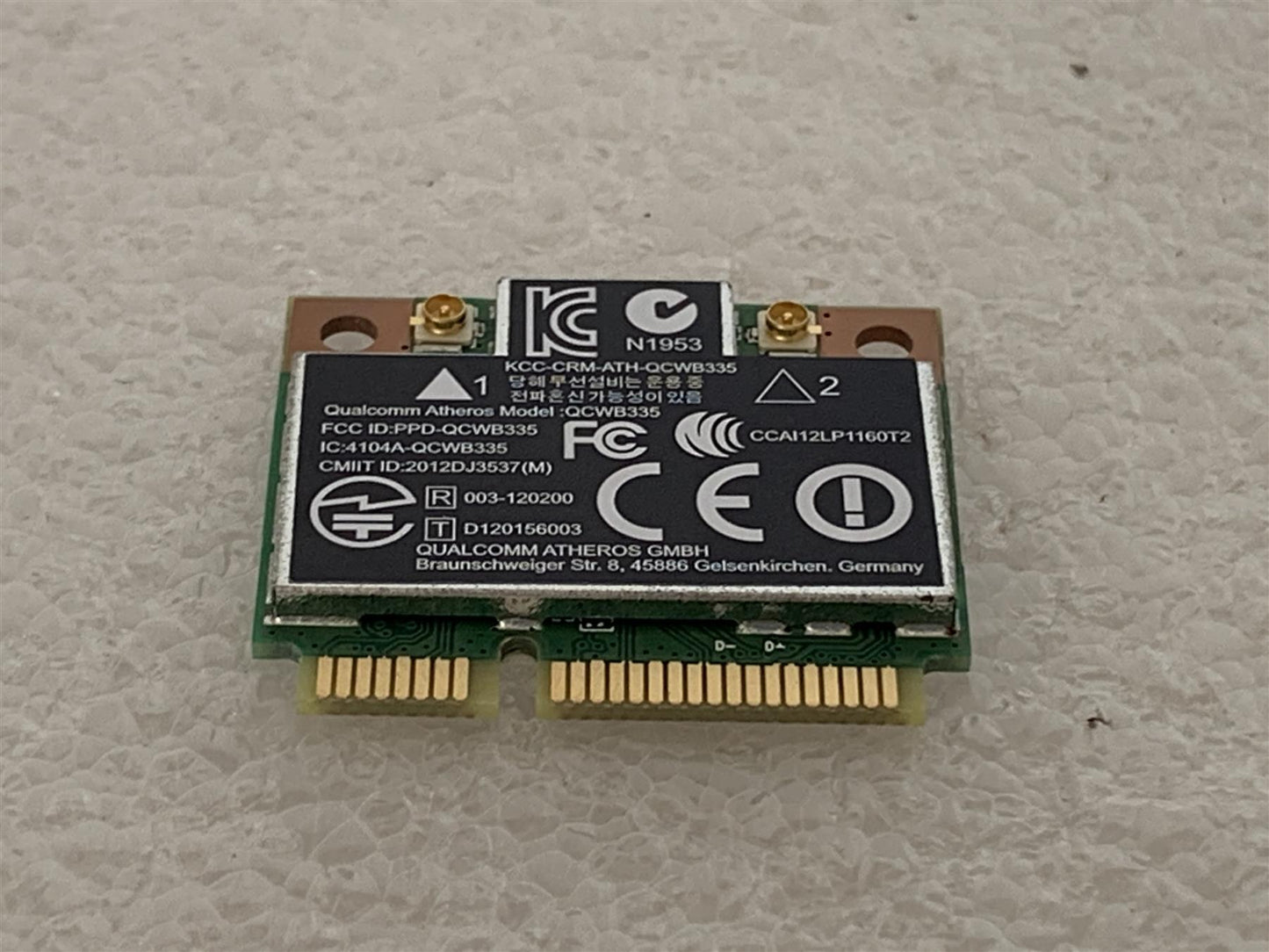 HP 733268-001 733475-001 Qualcomm Atheros QCWB335 Wireless Wifi Wi-Fi WLAN Card