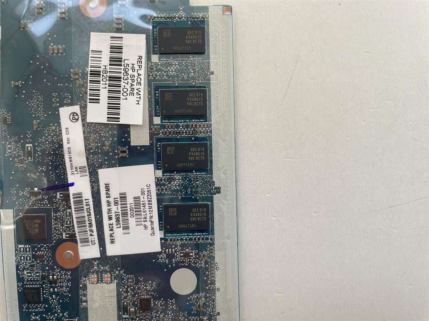 For HP L59637-001 also for L44337 Motherboard UMA PentN5000 8GB 128GeMMC