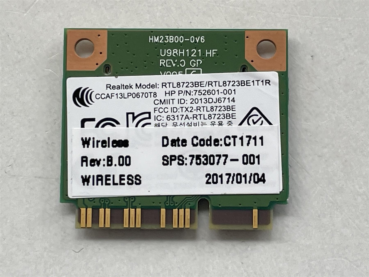 For HP 753077-001 Realtek RTL8723BE 752601-001 Wifi Wi-Fi WLAN Wireless Card NEW