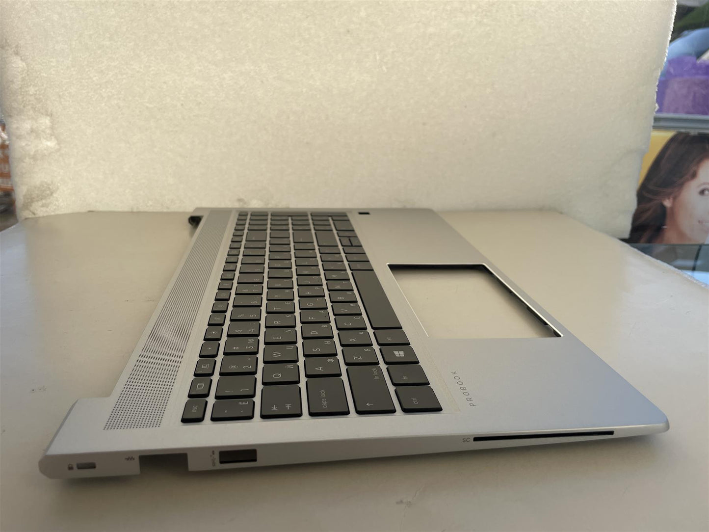 For HP Probook 650 G8 M49546-251 Palmrest Top Cover Keyboard Russian Russia NEW