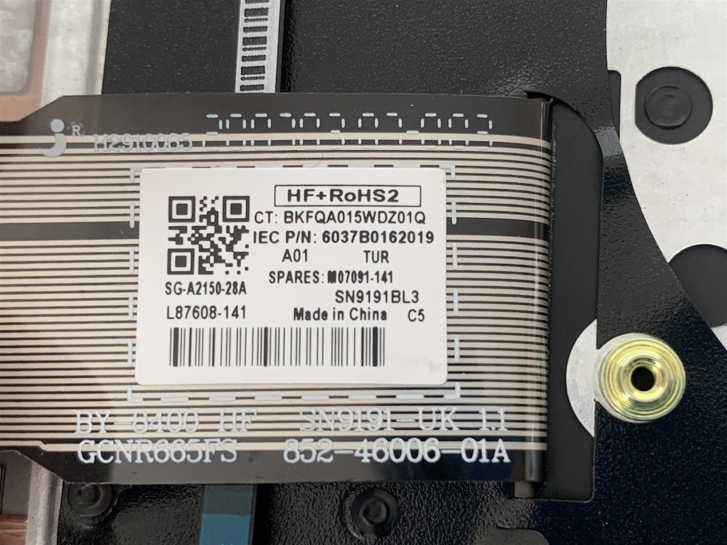 HP ZBook Firefly 14 G7 M07132-141 Turkish Backlight Keyboard Turkey Palmrest NEW