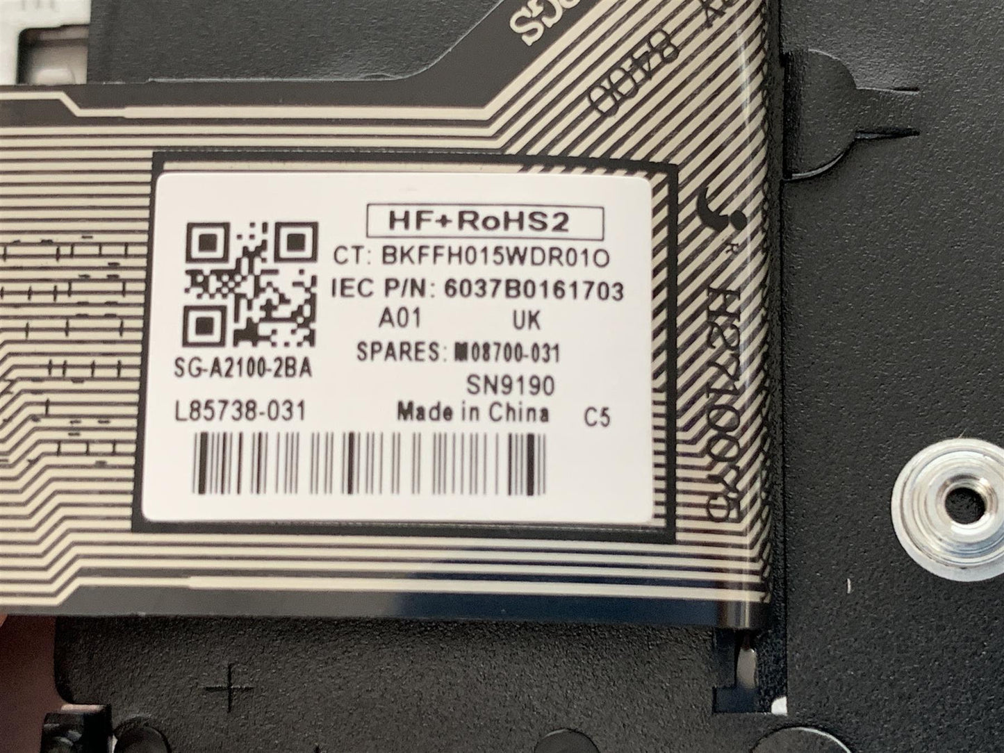 HP EliteBook 835 G7 M21676-031 English UK British Layout Keyboard Palmrest NEW