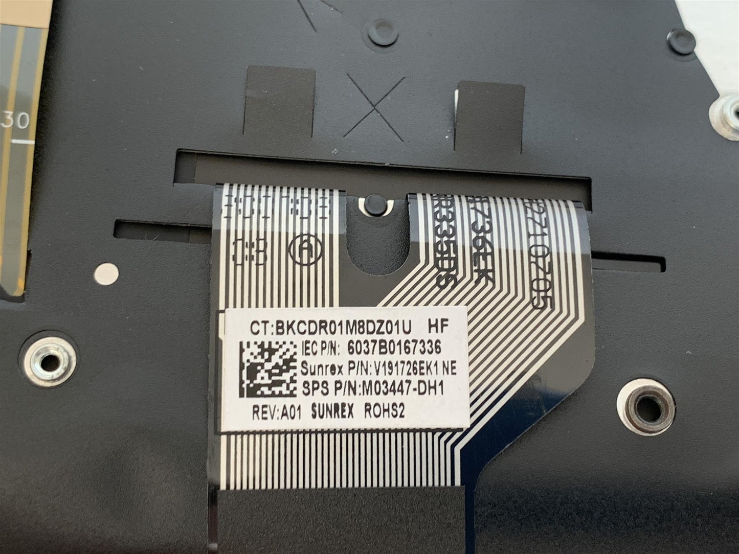 HP ProBook x360 435 G7 M03447-DH1 Danish Finnish Norwegian Keyboard Palmrest NEW