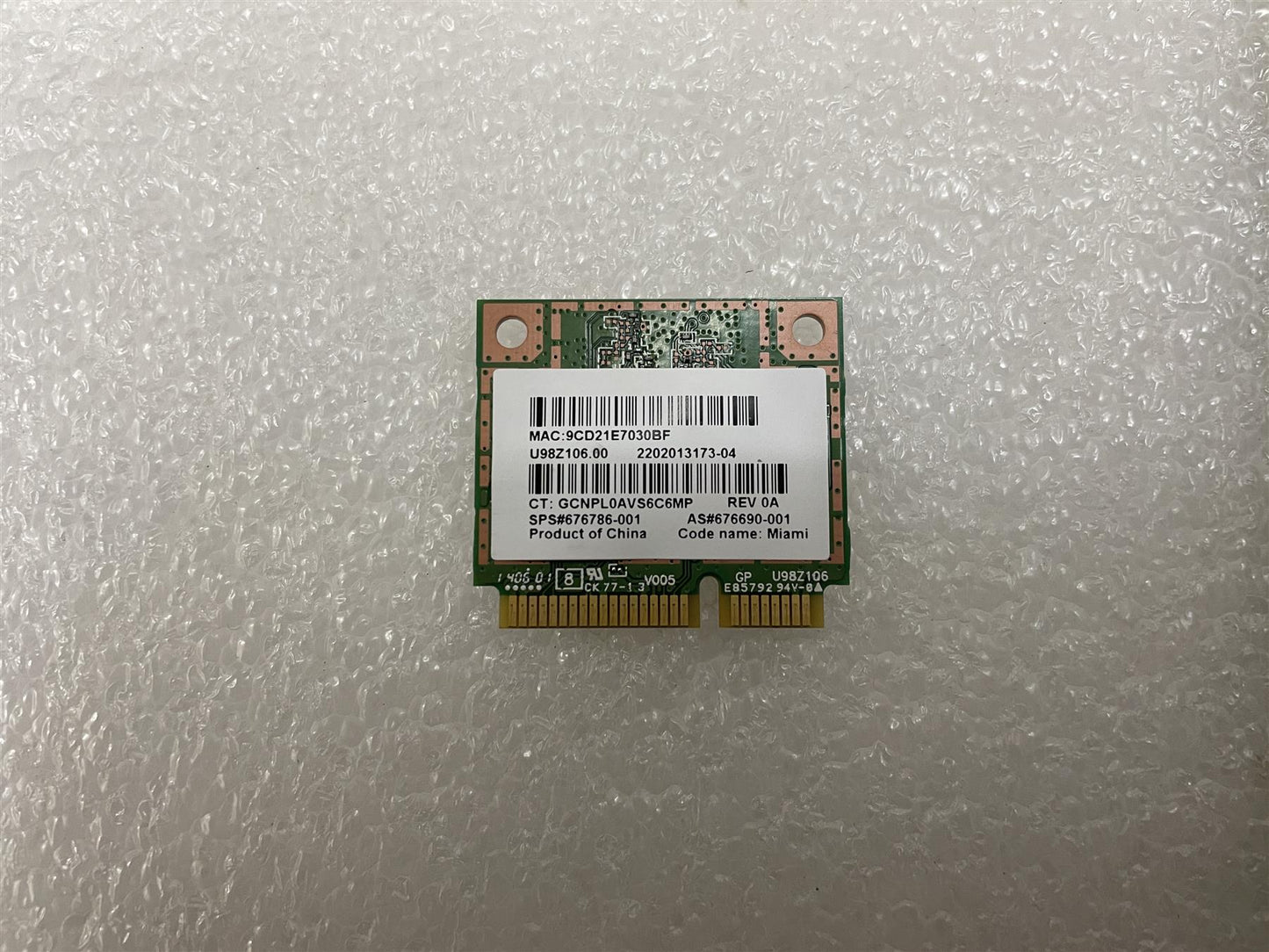 HP 701398-001 PCA Network Wireless SPS-802.11agn WLAN Atheos AR5B22